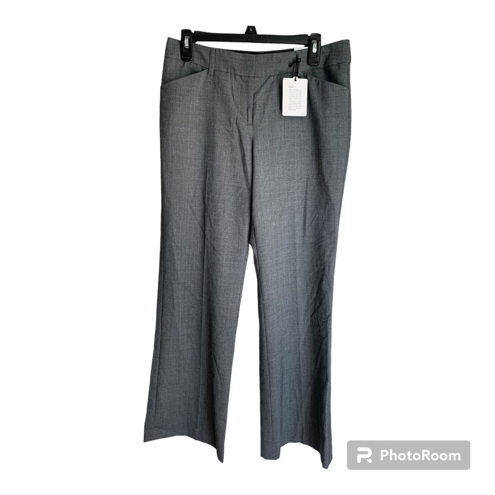 Express Low Rise Flare Gray Dress Pants